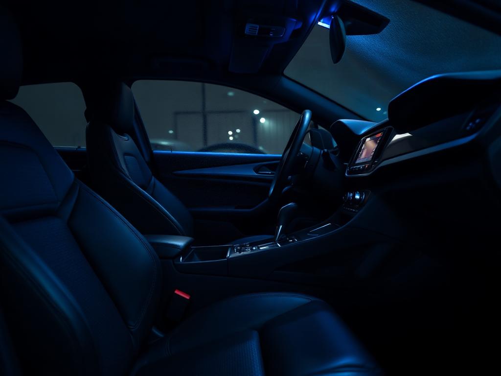Freshly detailed car interior with clean seats and dashboard